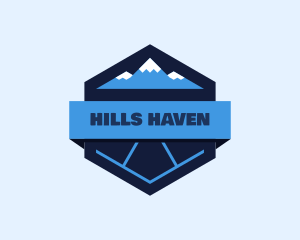 Snow Moutain Badge logo design