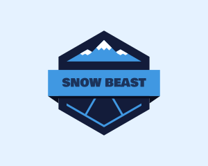 Snow Moutain Badge logo design