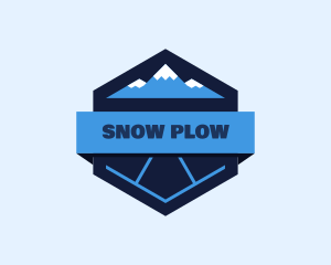 Snow Moutain Badge logo design