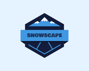 Snow - Snow Moutain Badge logo design