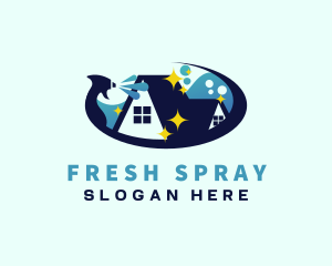 Spray - Spray Wash Housekeeping logo design