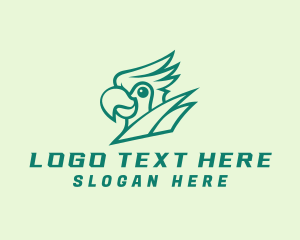 Pet - Parrot Bird Face logo design