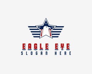 Military Eagle Star logo design