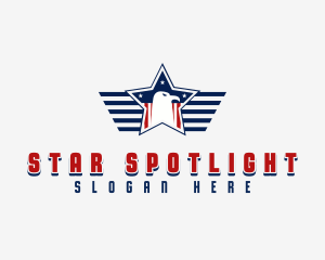 Military Eagle Star logo design