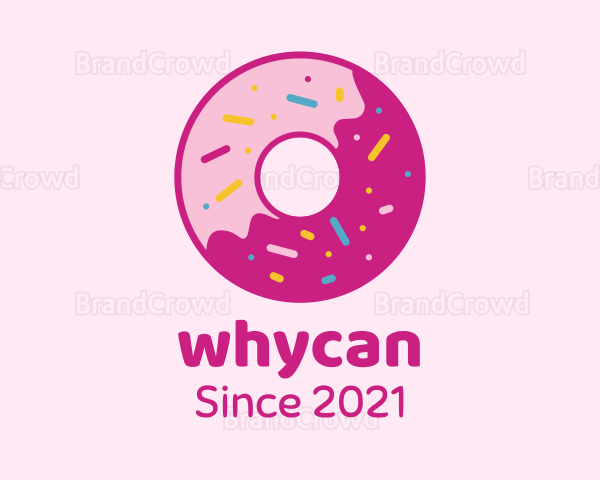 Yummy Sprinkled Doughnut Logo