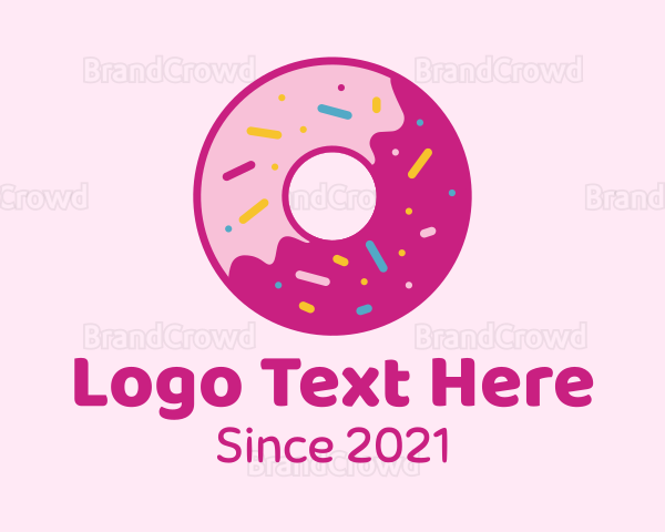 Yummy Sprinkled Doughnut Logo