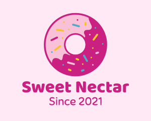 Yummy Sprinkled Doughnut logo design