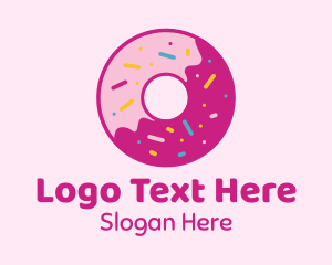 Yummy Sprinkled Doughnut Logo