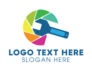 Multicolor - Multicolor Wrench Hardware logo design