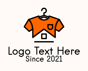 Wardrobe - Shirt Hanger Home logo design
