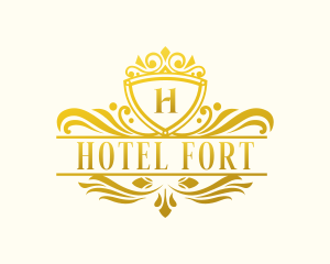 Stylish Royal Hotel logo design