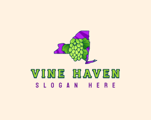 New York Grapes logo design