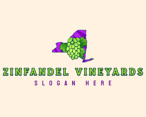 New York Grapes logo design