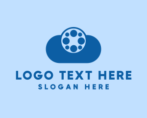 Theater - Film Reel Cloud logo design