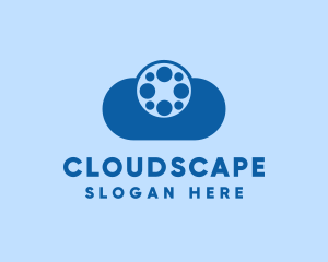 Film Reel Cloud logo design