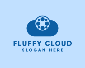 Film Reel Cloud logo design