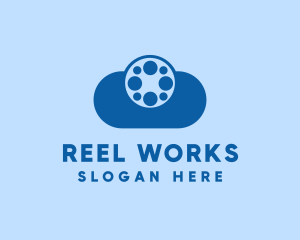 Film Reel Cloud logo design