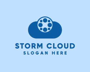 Film Reel Cloud logo design