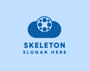 Movie Director - Film Reel Cloud logo design