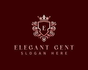 Elegant Crown Ornament logo design