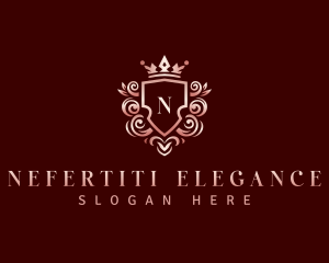 Elegant Crown Ornament logo design