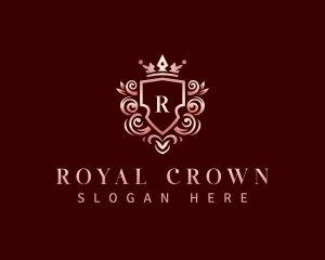 Elegant Crown Ornament logo design