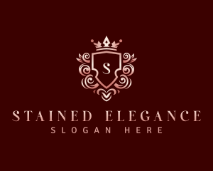 Elegant Crown Ornament logo design