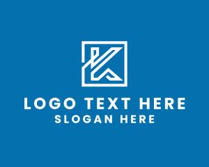 Letter K - Modern Abstract Digital logo design