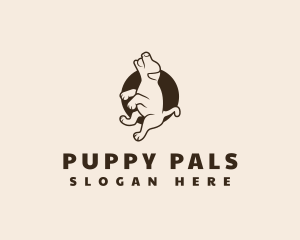 Puppy - Puppy Dog Playing logo design