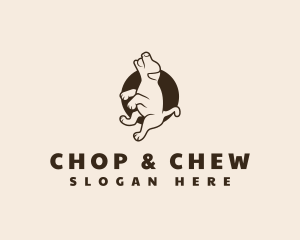 Shiba Inu - Puppy Dog Playing logo design
