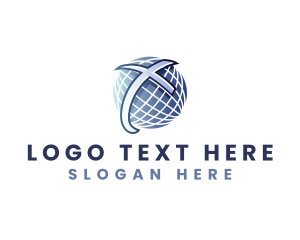 Worldwide - Global Cross Religion logo design