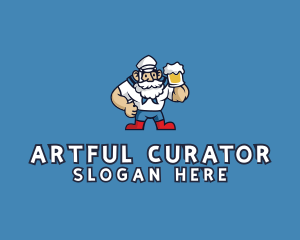 Beer Sailor Man logo design