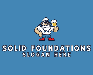 Mug - Beer Sailor Man logo design
