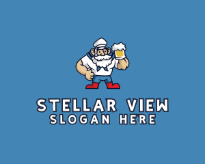 Beer Sailor Man logo design