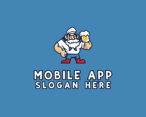 Beer Mug - Beer Sailor Man logo design