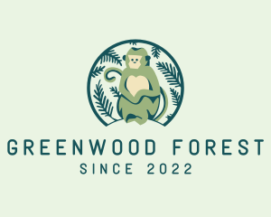 Forest Wild Monkey logo design