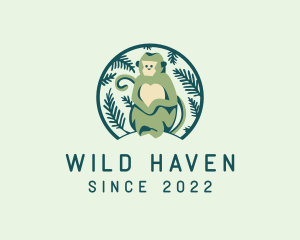 Forest Wild Monkey logo design