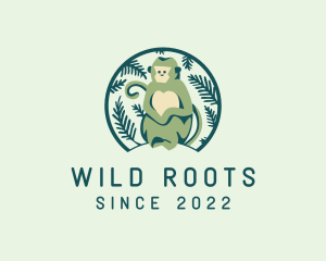 Forest Wild Monkey logo design