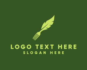 Organic - Organic Fork Leaf logo design