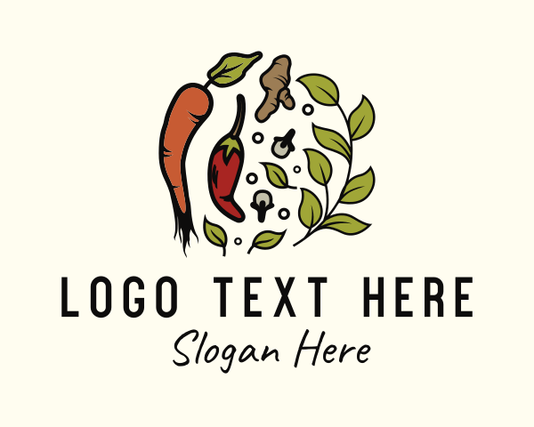 Food - Leaf Cooking Ingredients logo design