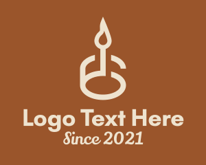 Spiritual - Candle Small Business logo design