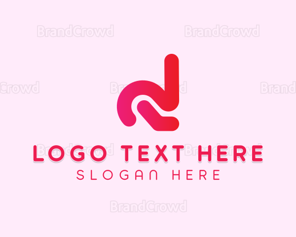 Digital Abstract Letter D Logo