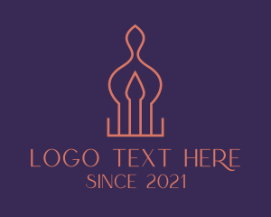 Interior Design Candle  logo design