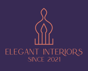 Interior Design Candle  logo design