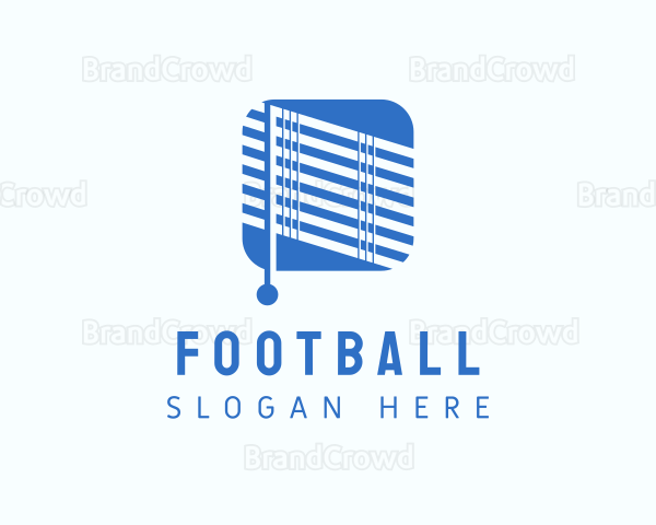 Blue Roman Shade Blinds Logo