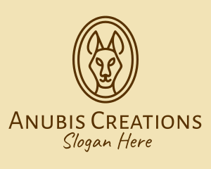 Australian Brown Kangaroo logo design