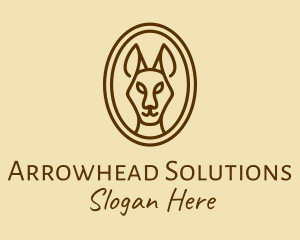 Australian Brown Kangaroo logo design