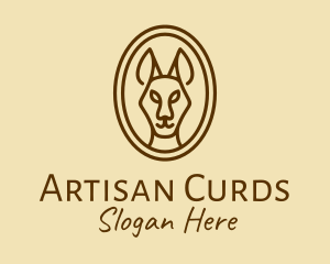 Australian Brown Kangaroo logo design