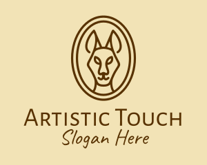 Australian Brown Kangaroo logo design