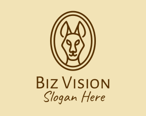 Australian Brown Kangaroo logo design